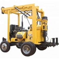 XYX-2 trailer mounted drilling rig,small pile driving machine